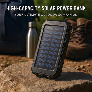 Solar Rugged Power Bank with LED Lights