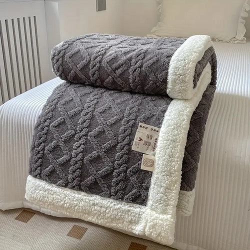 Couvre-lit matelassé réversible avec doublure douce