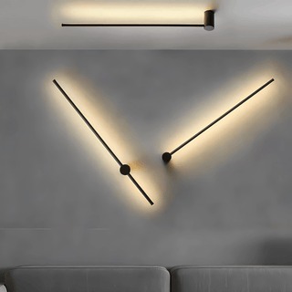 Moderní LED Nástěnné Svítidlo | Kolekce Saber Černé