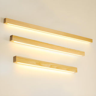 Vnitřní Nástěnné Svítidlo | Moderní Lineární Dřevěné LED Světlo