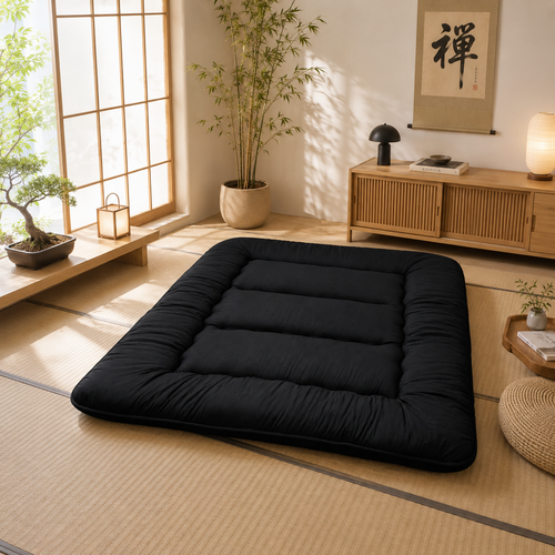 Floor mattress, folding Japanese futon for guest bedroom