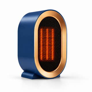 Compact oval desktop heater for personal heating