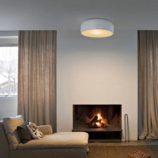 Plafonnier LED moderne rond pour le salon | Plafonnier cylindrique