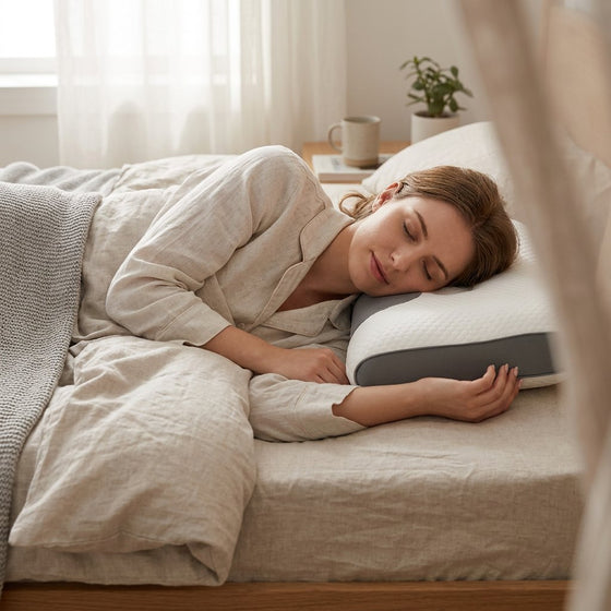Neck pillow for the bedroom, modern supportive design