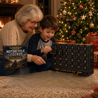 2026 advent calendar with collectible motorcycle models