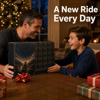 2026 advent calendar with collectible motorcycle models