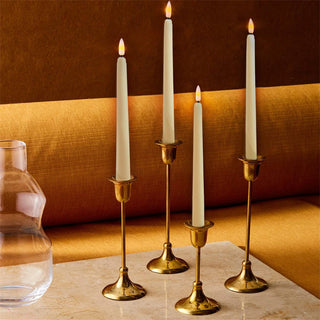 Decorative candleholder with taper candles for home decoration