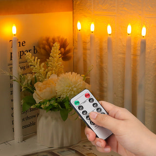 Decorative candleholder with taper candles for home decoration