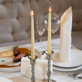 Decorative candleholder with taper candles for home decoration