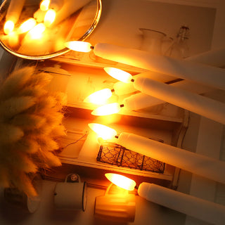 Decorative candleholder with taper candles for home decoration