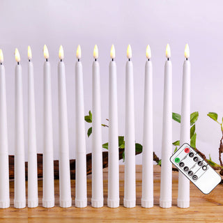 Decorative candleholder with taper candles for home decoration