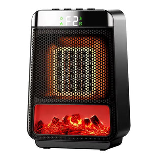 Flame effect space heater for living room