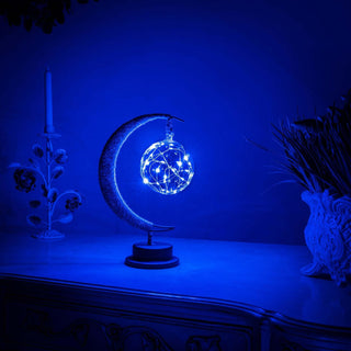 Vnitřní dekorativní stolní lampa | LED Měsíční koule