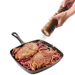 Manual pepper and salt grinder with adjustable grinding for the kitchen