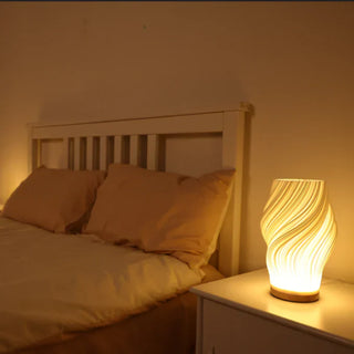 Vnitřní Stolní Lampa | Spirálový Dekorativní LED Design