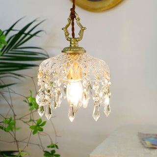 Suspension vintage avec gouttes pendantes pour le salon