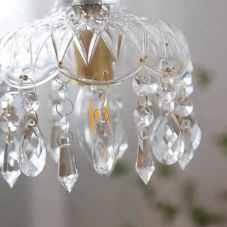 Suspension vintage avec gouttes pendantes pour le salon